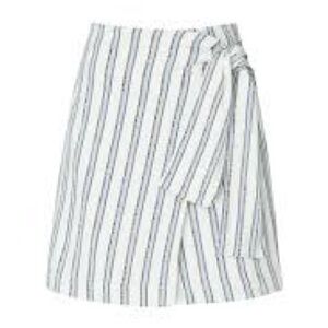 Club Monaco Miread Textured Wrap Skirt Size 10 Striped